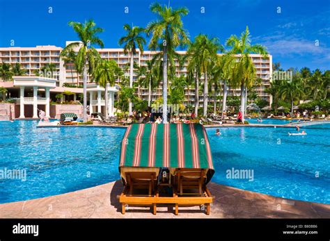 The pool at the Kauai Marriott Resort Island of Kauai Hawaii Stock ...