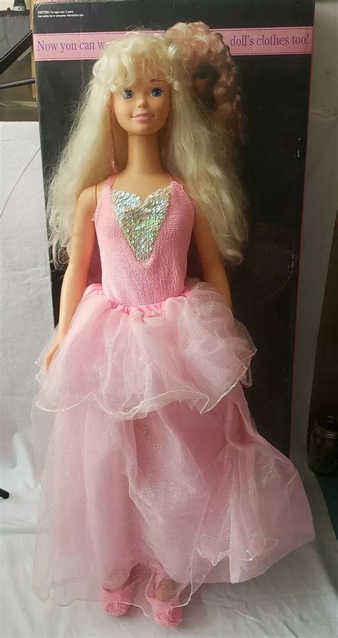 Life Size Barbie Doll 3 Feet Tall Vintage 1992 My Size In Box 74299025174 Ebay