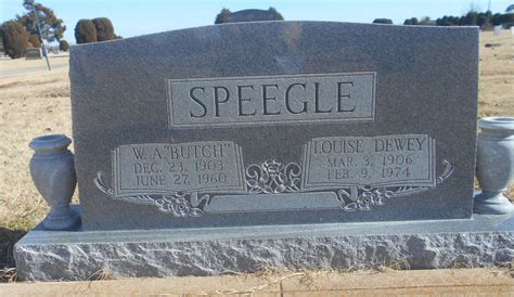 Louise Dewey Speegle M Morial Find A Grave