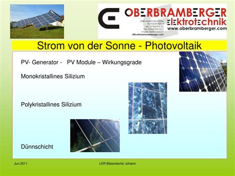 PPT Erneuerbare Energie Photovoltaik PowerPoint Presentation Free