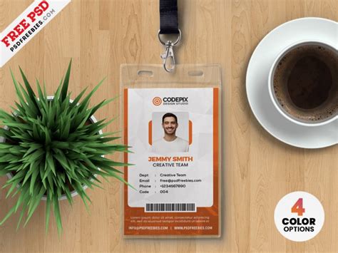 Office ID Card Design Templates PSD | PSDFreebies.com