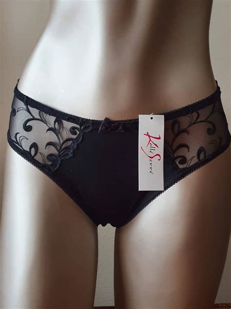 Koll Serr Slip Manon Zwart Milo Lingerie