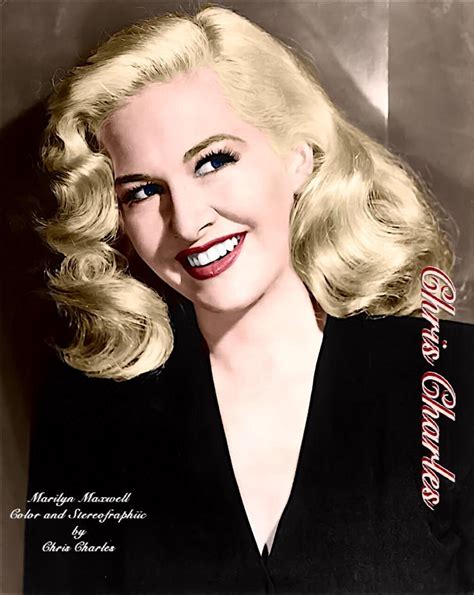 Marilyn Maxwell Marilyn Maxwell Vintage Movie Stars Old Hollywood