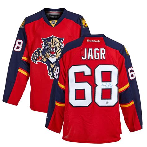 Jaromir Jagr Florida Panthers Autographed Reebok Jersey Nhl Auctions