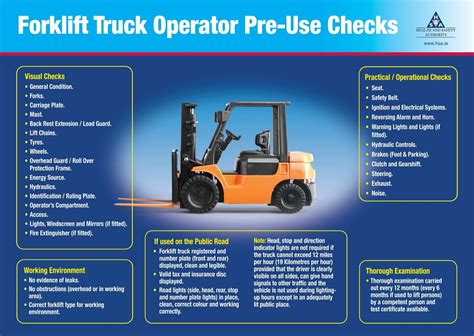 Forklift Truck Operator Pre Use Checks