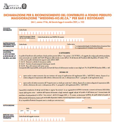 Approvata La Dichiarazione Sostitutiva Di Atto Notorio Per Il