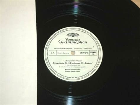 Beethoven Kubelik LP Symphonie No 3 Eroica Tedesco Promo EBay