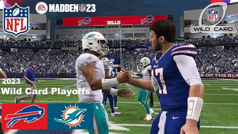 Buffalo Bills Vs Miami Dolphins 2023 Wild Card Playoffs Simulation