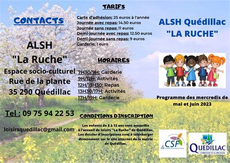 programme mercredis mai juin 2023 1 Commune de Quédillac