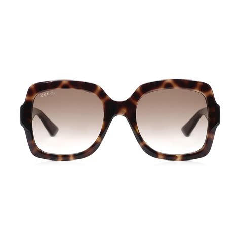 Buy Square Gradient Brown And Havana Sunglasses Online In Kuwait Boutiqaat