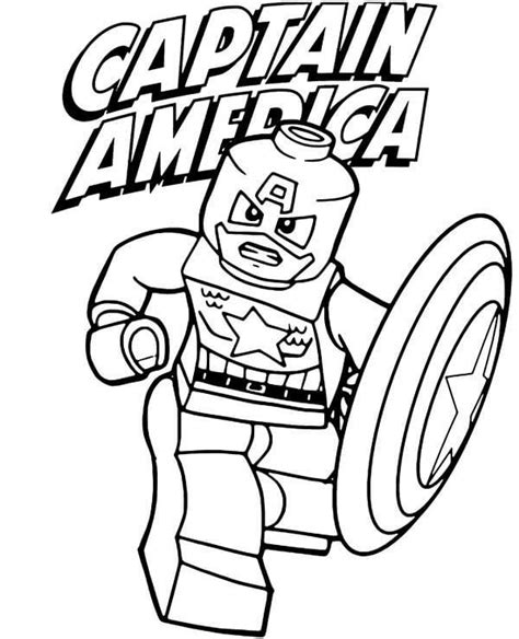 Lego Captain America Poster Ausmalbilder Kostenlos Herunterladen