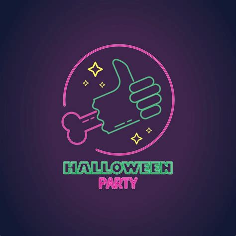 halloween party neon lights 14174761 Vector Art at Vecteezy