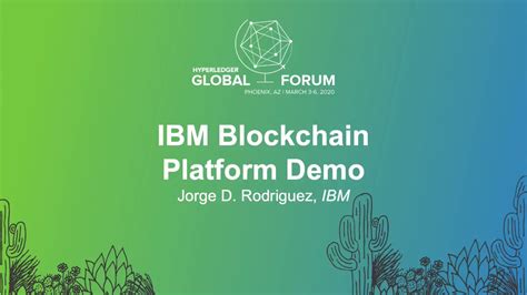 Ibm Blockchain Platform Demo Jorge D Rodriguez Ibm Youtube