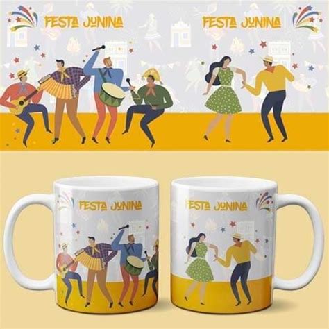 Pacote Artes Canecas Festa Junina Sublima O Mockups