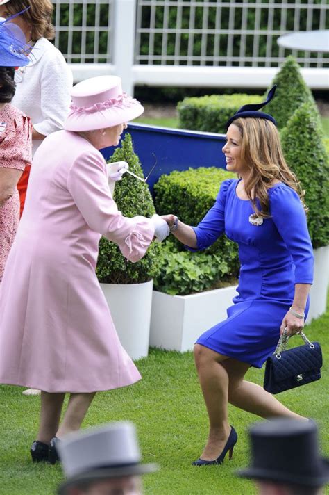 Royal Curtsy Princess Haya Royal Ascot Hats Queen Elizabeth