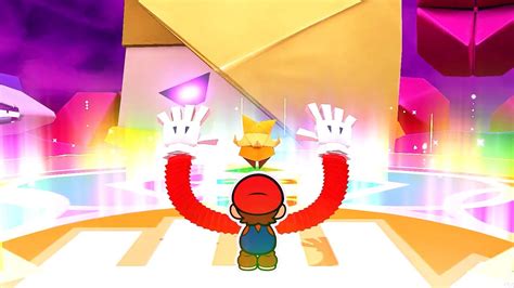 Paper Mario The Origami King All Bosses Fold Arms Finisher