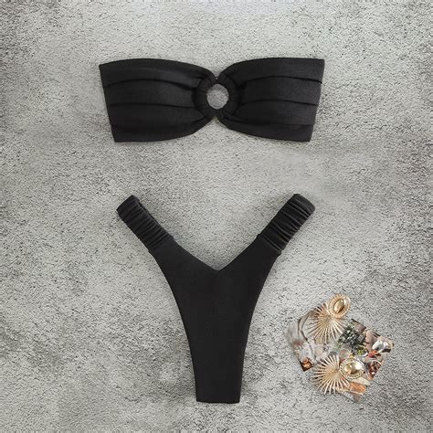 Micro Bikini Push Up Women Swimsuits 2024 Sexy Female Swimwear Brazilian Bikini Set Thong