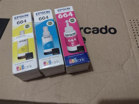 Kit De Botellas De Tinta Color Cian Epson 664 C m y 3pzs Envío gratis