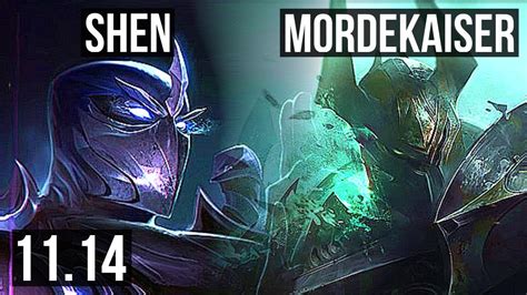 Shen Vs Mordekaiser Top M Mastery Games