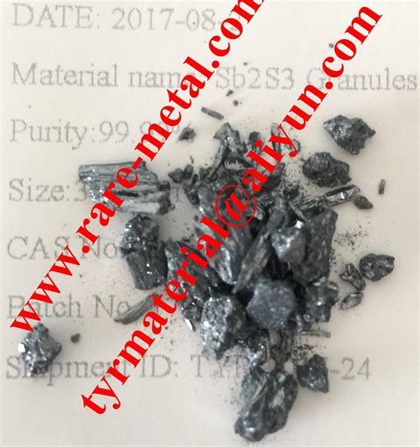 Antimony Trisulfide Sb2S3 Granules Use In Semiconductor CAS 1345 04 6