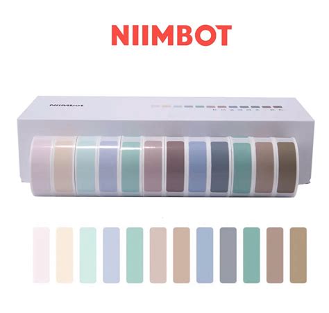 Kit 12 Etiquetas Coloridas Para Niimbot D110 D11 D101 Niimbot Brasil