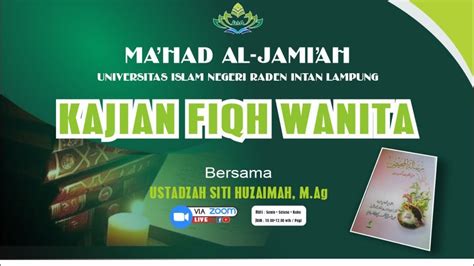 Live Part Kajian Fiqh Wanita Kitab Risalatul Mahid Bersama