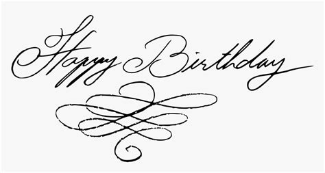 Happy Birthday Handwritten Calligraphy Vector 10 Happy Birthday