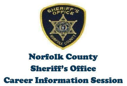 Norfolk County Sheriff’s Office Career Information Session | Mass.gov