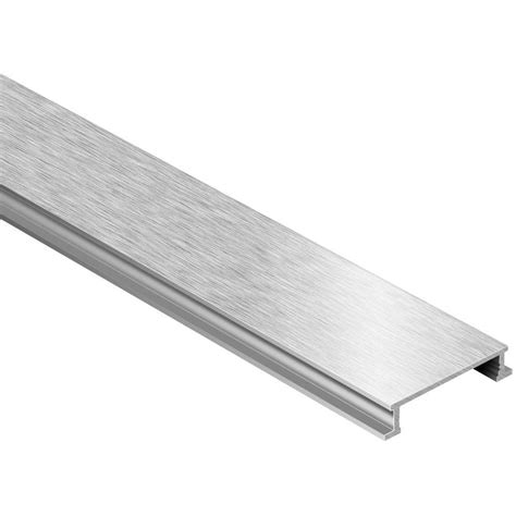 Schluter Designline Brushed Nickel Anodized Aluminum 14 In X 8 Ft 2