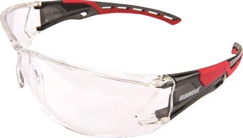 Ironwear 3085 Safety Glasses Anti Fog Ansi Z87 Compliant With Uva And Uvb Protection Redclear