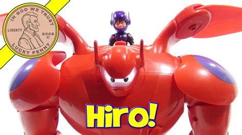 Disney Big Hero 6 Deluxe Flying Baymax Hiro Figures Toys YouTube