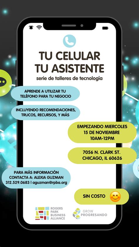 Serie de Talleres de Tecnología Tu Celular Tu Asistente rogers