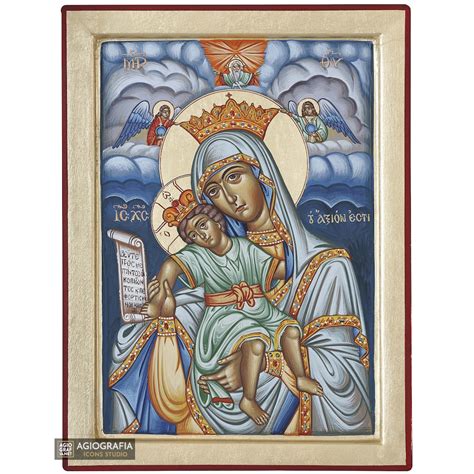 Virgin Mary It Is Truly Meet Axion Esti Imperial Icons