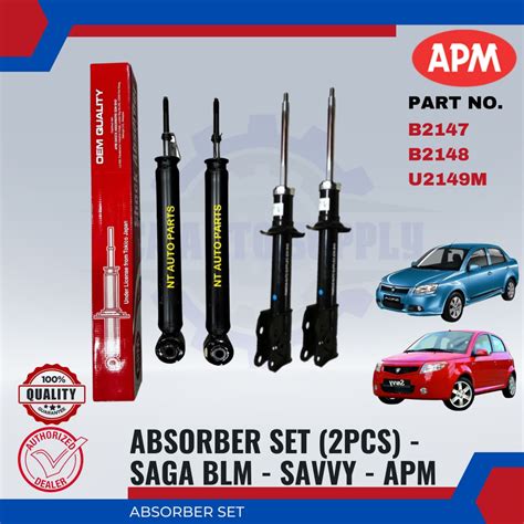 Absorber Set Proton Saga BLM Savvy APM B2147 U2149 Shopee Malaysia