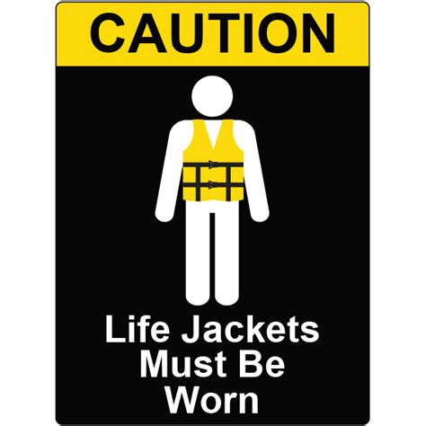 Life Jackets Marpol Sign Vessel Placards