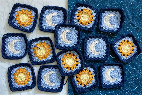 Ravelry Sun And Moon Granny Squares Pattern By Alyssia Stacey Orchard