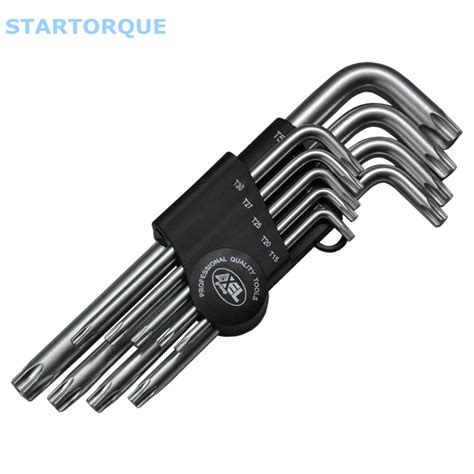 StarTorqueTorx Hex Key 9Pcs Set Non Hole SafetyFirst