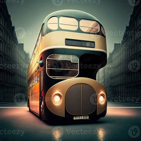 Futuristic London Bus Ai Generated Urban Transport 32431798 Stock Photo