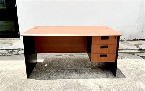 Office Table with Drawers 5ft, Furniture & Home Living, Furniture ...