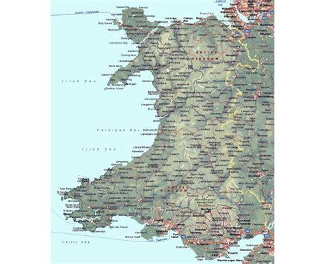 Maps Of Wales Collection Of Maps Of Wales United Kingdom Europe