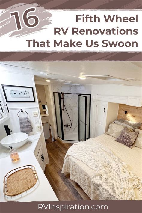 16 Fifth Wheel RV Renovations That Make Us Swoon | RV Inspiration in 2024 | Fifth wheel, Diy ...