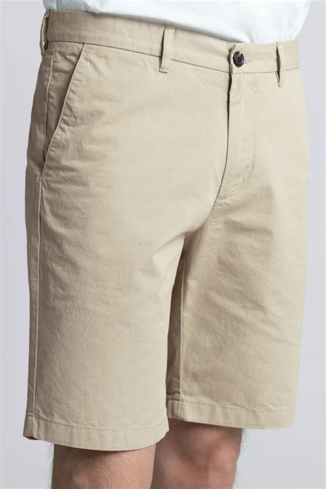 Beige Shorts Organic Cotton Twill Chino Asket