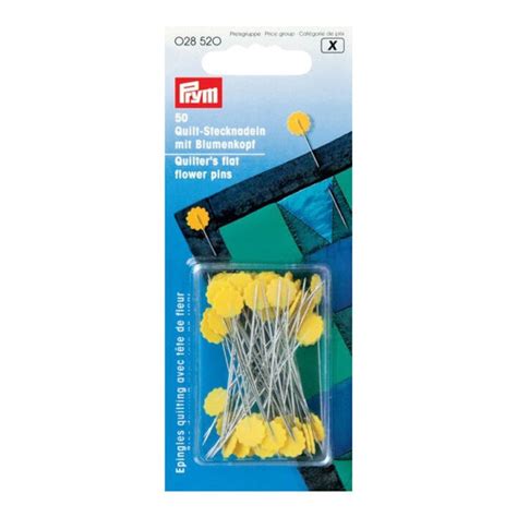 Alfileres Cabeza De Flor Plana Para Quilting X Mm Prym