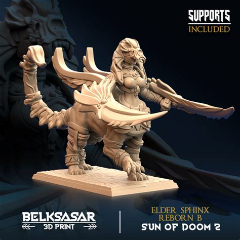 Elder Sphinx Reborn A Nude D File For D PrintingCults