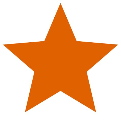 Icono De Estrella Naranja