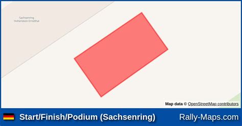 Karte Start Ziel Podium Sachsenring Rallye Erzgebirge Drm