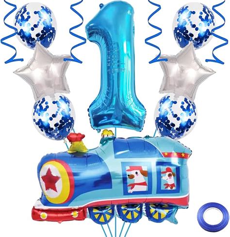 Weenkeey 1st Train Birthday Balloons Train Balloon 1st