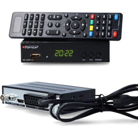 TUNER DVB T2 OPTICUM AX LION NS H 265 10bit Shopee Polska