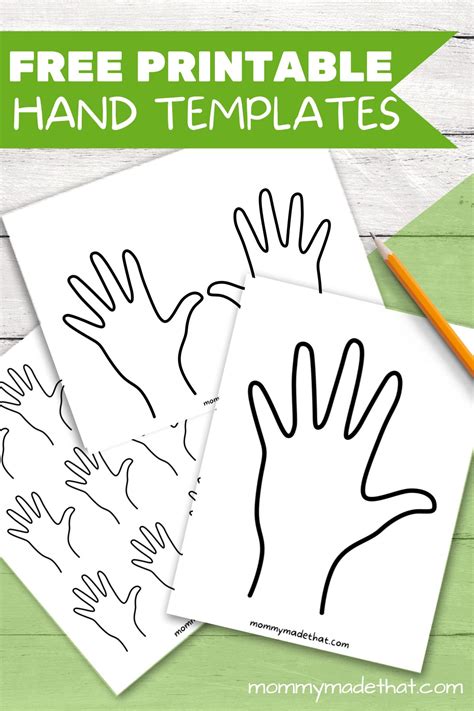 Hand Outline Template Printable