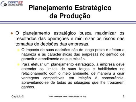 PPT Planejamento e Controle da Produção PowerPoint Presentation free